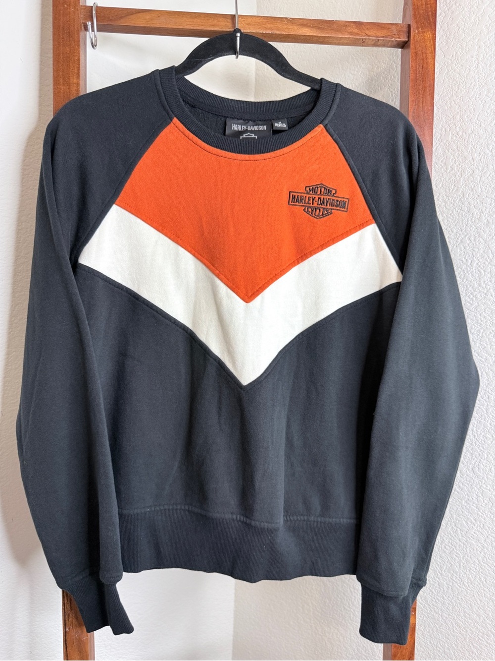 Harley-Davidson Race Crew Bar & Shield Colorblock Sweatshirt Women’s M